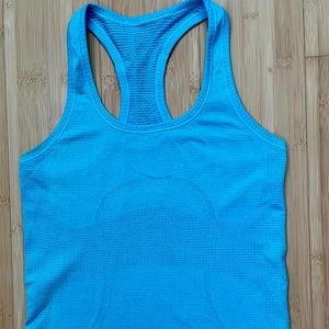 Lululemon light blue swiftly tech tank size 4